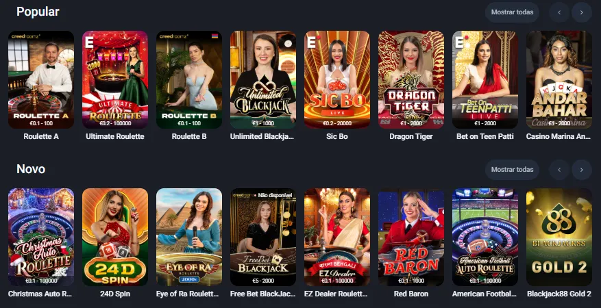 twin casino ao vivo