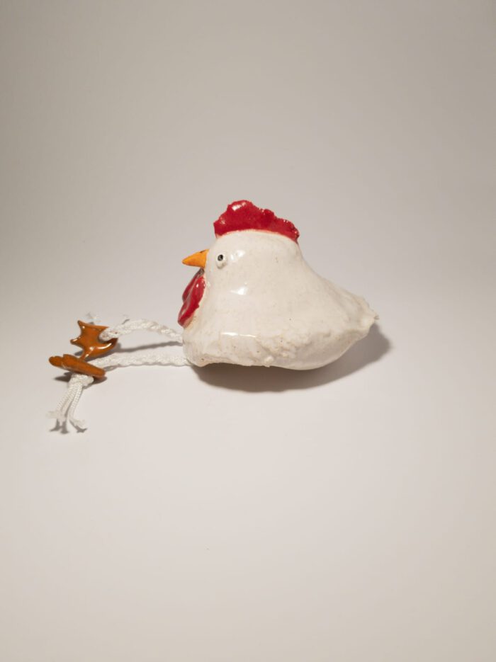 Keramik Huhn - Handgemacht - Tonkunst - Deko