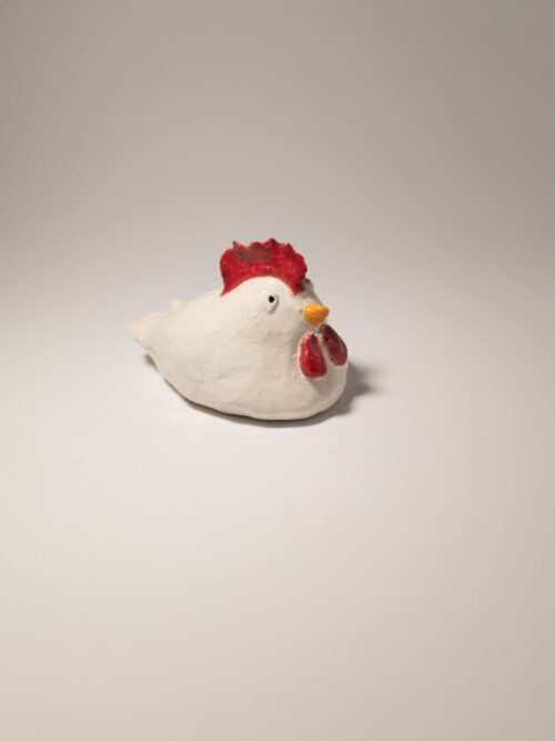 Keramik Huhn - Handgemacht - L