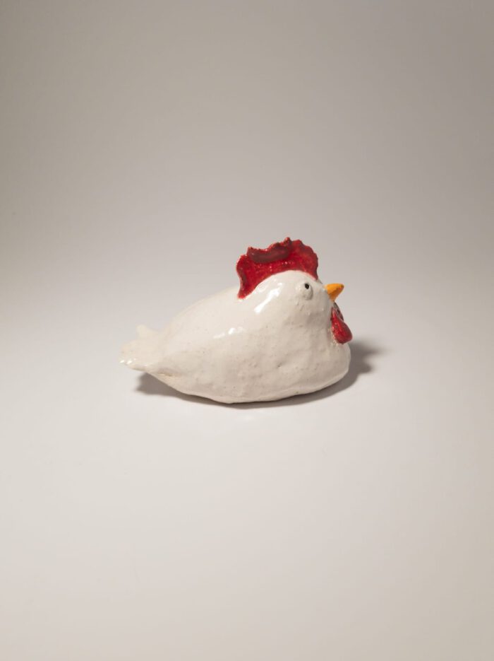 Keramik Huhn - Handgemacht - L