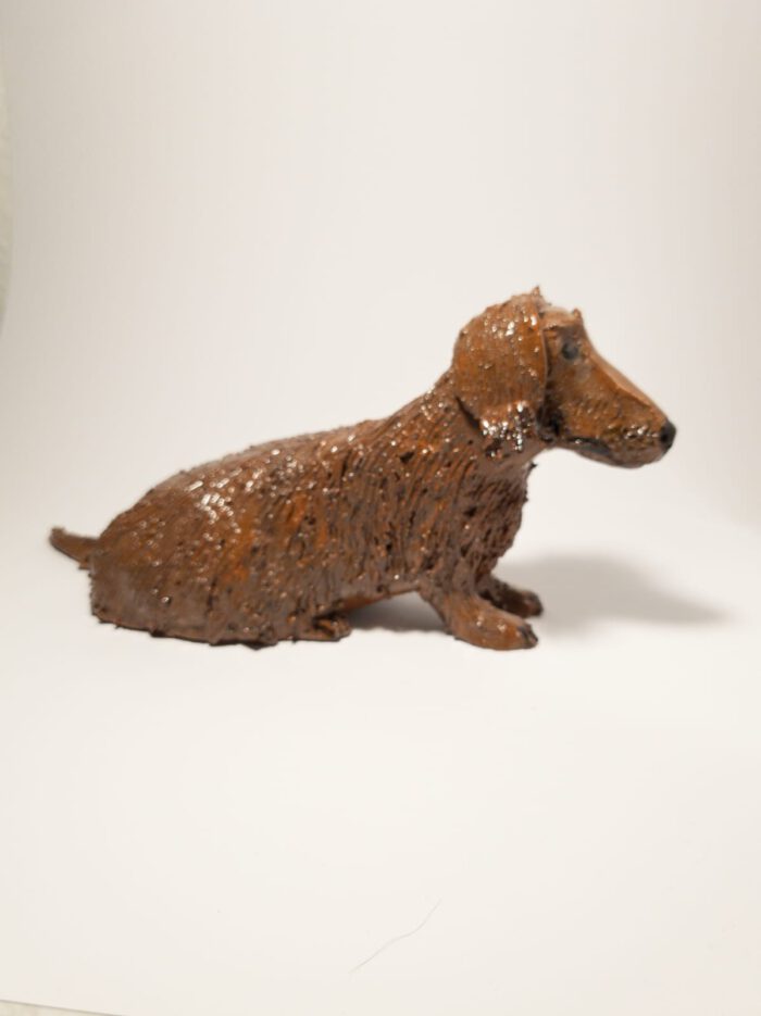 Keramik Hund - Dackel - Tiere - Deko - Handgemacht - XL