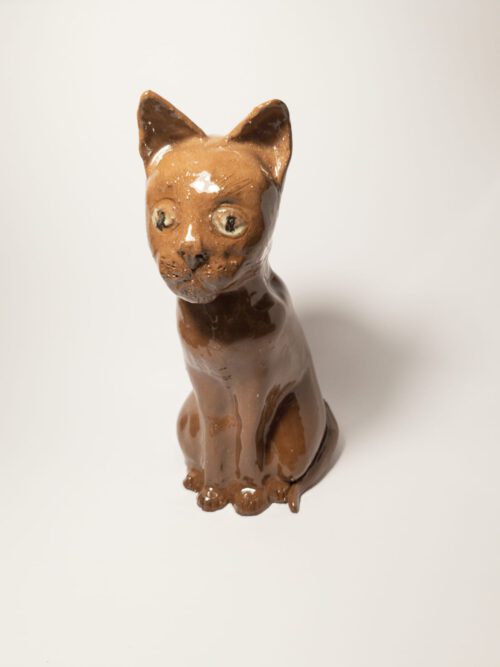 Keramik Katze- Deko - XL -Handgemacht