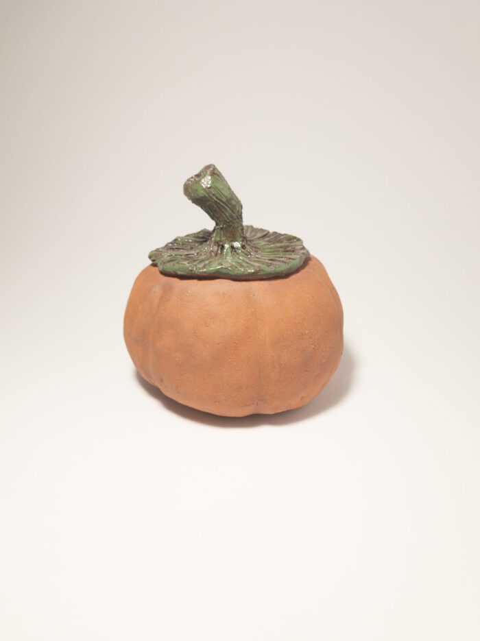 Keramik Kürbis L - Handgemacht - Herbstdeko