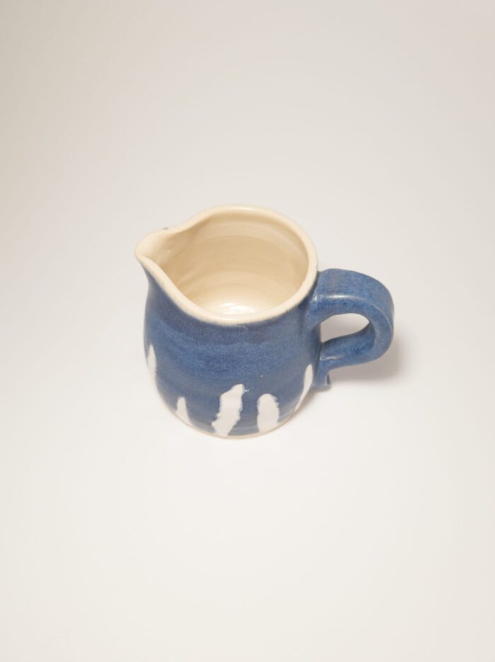 Keramik Milchkanne - blau - Handgemacht - Töpferei Onlineshop