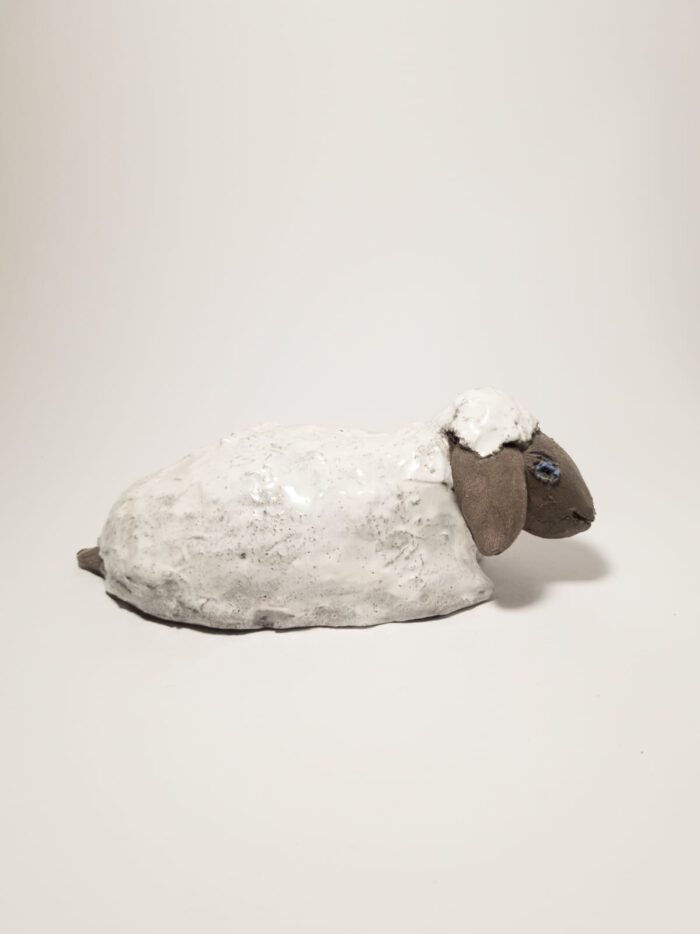 Keramik Schaf - Handgemacht - Deko