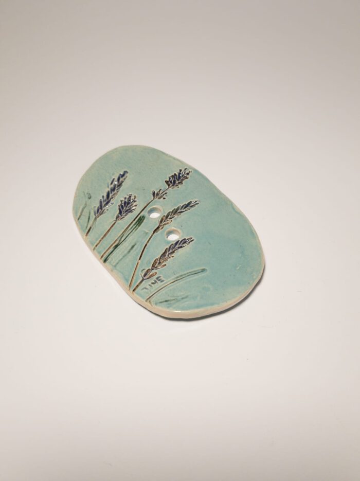 Keramik Seifenschale - Handgemacht - Blatt