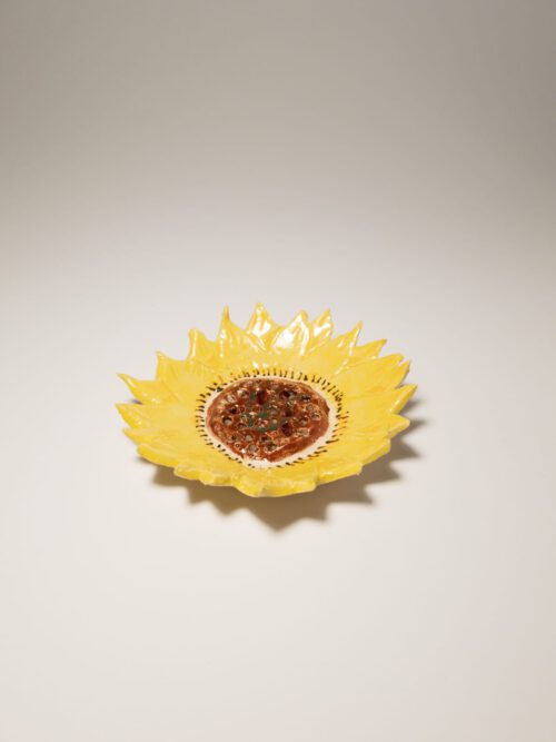 Keramik Seifenschale - Handgemacht - M - Sonnenblume