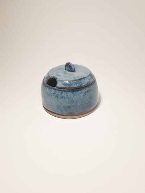 Keramik Zuckerdose - blau - Deko - Handgemacht