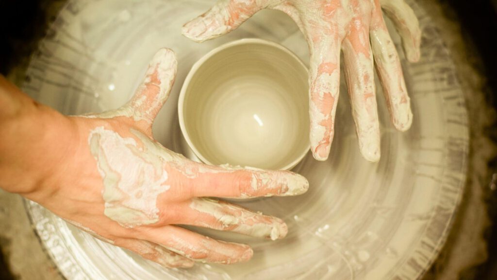Keramik Schale herstellen - Töpferei Onlineshop
